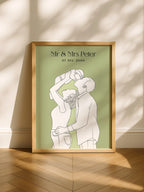 Personalized line-art portrait from photo – unique home décor or gift Australia