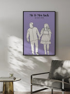 Unique hand-drawn line-art keepsake – personalized portrait Australia